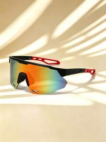1pc Cycling Protective Eyewear Colorful One-Piece Sports Glasses - Solid Color - View 4