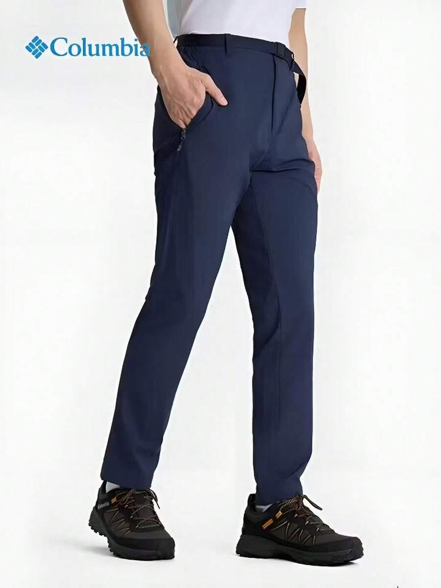 Columbia Celana Panjang Kasual Pria Tahan Air, Elastis, dan Perlindungan Matahari UPF50 untuk Aktivitas Luar Ruangan - Royal Blue - View 1