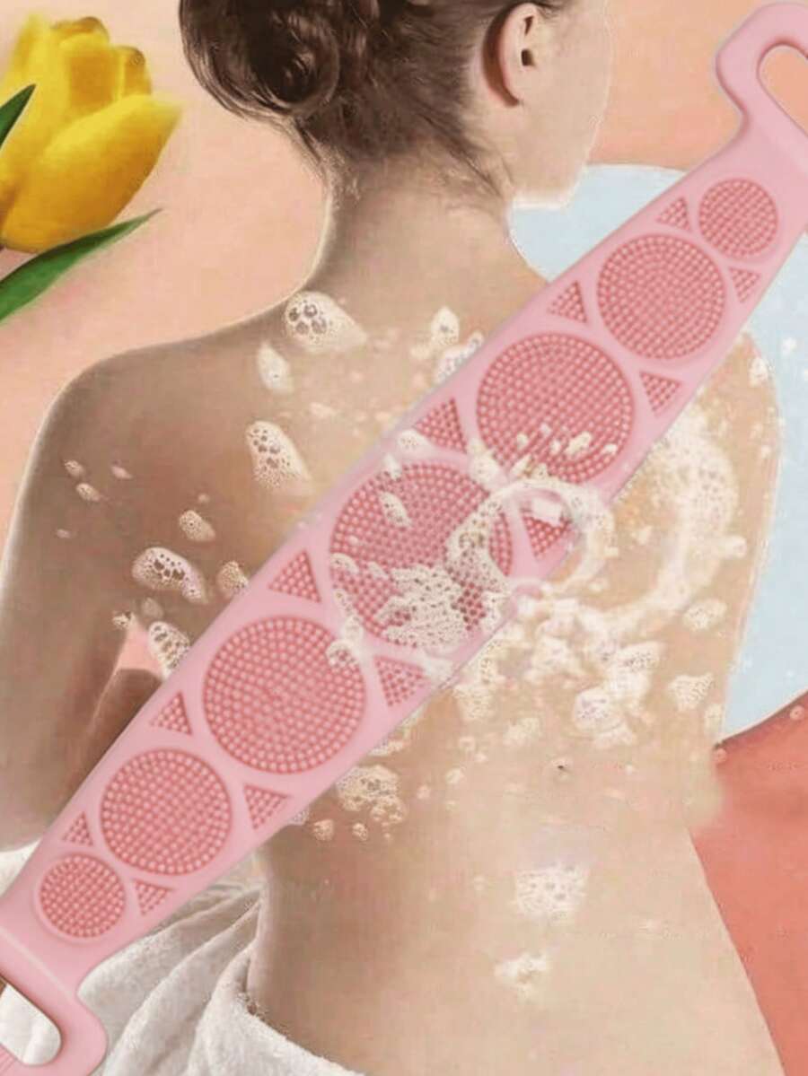 Exfoliating Bath Towel, Dual-Sided Design For Gentle/Rough Exfoliation, Effective Body Scrub, Shower Back Brush, Premium Mesh Material, Convenient Tie Design, Loofah Bath Towel, Body Sponge, Makes Skin Smooth, Suitable For Daily Use, Bathroom Decor Accessory, Room Decor, Kitchen Accessory, Autumn Home Decor, Essential Household Product - AA - View 1