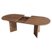 Dining Table Brown Made Of Wood For Dining Room And Kitchen - 胡桃木 - 查看 10