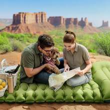 Portable Inflatable Camping Pad, Foot Pump Air Mattress, Suitable For Camping, Backpacking, Hiking Tents And Other Outdoor Activities - A - View 6