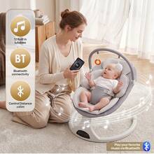 Baby Swing For Infants With Remote Control & Bluetooth - US A Type Plug(110-127V) - View 8