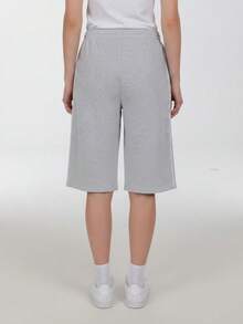 Adidas Originals Women's Knit Jorts Mid-Length Shorts LC6461 - Grey - View 2