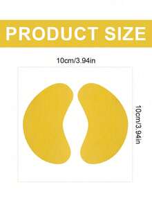 10/5 Pairs Gold Silicone Eye Patches, Reusable 360° Eye-Shaped Patches, Soft And Comfortable Eye Support Patches, Suitable For Daily Leisure And Salon Use - Multicolor - View 7