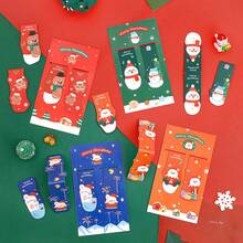 Winter Cartoon Snowman Magnetic Book Clip Christmas Reading Stationery Gift - A - View 6