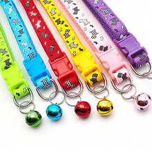 Personalized Soft Cat Adjustable Collar With Bell, Cat Collar, Custom Pet Name Tag, Adjustable Basic Collar, Suitable For Medium And Small Dogs, Cats, Kittens And Puppies, With Buckle - Multicolor - View 8