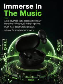 [升級版]GENAI Mini 無線入耳式耳機，輕巧便攜，內建麥克風，防水防塵，沉浸式高品質音效，長距離連接，附充電盒 - 黑色 - 查看 7