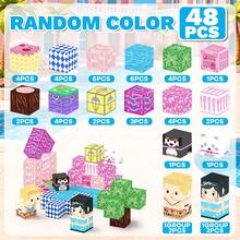 48/200pcs Magnetic Building Blocks Toy, Swimming/Pool Party Sensory Educational Toy, Suitable For Children 3 Years And Above, Great Birthday And Back To School Gift, Random Color/Style ﻿ - Multicolor - View 12