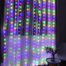 USB Powered Fairy String Lights, 8 Lighting Modes, With Remote Control (Batteries Not Included), LED Curtain String Lights. Suitable For Home Bedroom Window Wall Stage. Romantic Proposal Confession, Birthday Party, Wedding Celebration Background Atmosphere Decoration Hanging Lights, Valentine's Day Halloween Christmas Holiday Decoration - USB Plug Curtain Light - View 18