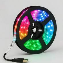 Fita Led 5 Metros Rgb 2835 + Controle Remoto E Fonte Tensão de operação - 1 unidade - Visão 1
