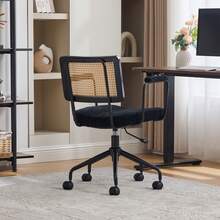 Dining Chair Black Made Of Chenille For Dining Room And Kitchen - Black - View 5