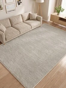 1pc Light Gray Minimalist Living Room Rug, Suitable For Kitchen, Dining Room, Bedroom, Room Holiday Decor, Indoor/Outdoor, Office, Lobby, Anti-Slip Doormat, Bathroom Rug, Hallway, Study Gaming Area Rug - Light Grey - View 5