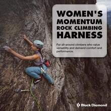 BLACK DIAMOND Women's Momentum Rock Climbing Harness, Adjustable Loops Variant 1 - Desert Sage - View 2