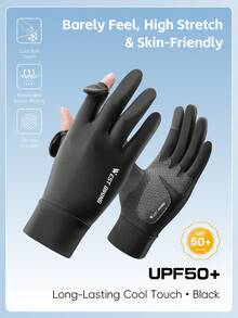 Sarung Tangan Sepeda WEST BIKING, Perlindungan Matahari Ekstra, Anti-Selip, Elastisitas Tinggi, Nyaman, Perlengkapan Bersepeda dengan Desain Jari Lipat - MultiWarna - View 13
