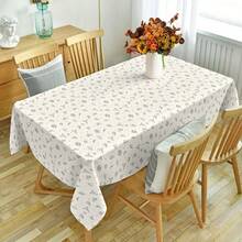 1pc/3pcs Vintage Western Cowboy Style Disposable Plastic Tablecloth, Beige Background With Hand-Painted Cowboy Hat, Cactus, Bull Head Pattern, Suitable For Western Theme Party, Birthday Gathering, Theme Event. 137*274cm - Multicolor - View 1