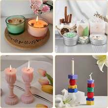 100 Piece Set Of Candle Wick, Smoke-Free Candle Wick With Stickers And Wick Locator, Candle Making Accessories, Suitable For Candle Making, DIY Candle Craft, And Handmade Candle Materials, With Multiple Sizes To Choose From - A - View 6