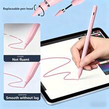 Lápiz Estilógrafo Universal - Compatible con Teléfonos y Tabletas Android - Escritura Suave, Carga Rápida, Sensibilidad de Alta Precisión Lápiz Estilógrafo Capacitivo, Adecuado para iPhone, Accesorios de Lápiz de Dibujo para Tableta (Incluye 2 Puntas de Lápiz y Cable de Datos) - Multicolor - Ver 6