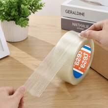 Băng keo sợi Tesa, băng keo gia cố sợi thủy tinh chịu lực nặng, băng keo dính trong suốt độ bền kéo cao dùng để đóng gói hộp, buộc bó và sửa chữa - Tròn - Xem 9