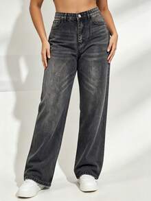 Women Jeans - Dark Gray - View 3