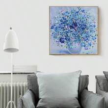 1PC DIY 5D Diamond Painting Kit Floral Pattern - Round Full Drill Art Mosaic Craft, Home Wall Decor, Unframed - No Frame - View 3