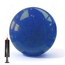 15cm/5.29inch Glitter Rhythmic Gymnastics Ball, Low‑Bounce Thickened Burst‑Proof Gym Ball With Air Pump, Slightly Tacky Surface For Secure Grip, For Beginner Home Practice, 6 Colors Optional - Multicolor - View 9