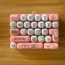 8 Styles Mood Station 26 Mechanical Keyboard Keycap Stress Relief Fingertip Keychain Toy Bag Pendant Gift - Multicolor - View 12