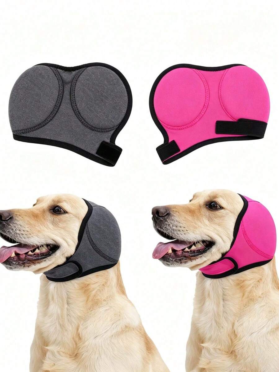 Dog Calming Headband, Adjustable Dog Ear Muffs With Noise Reduction And Anti-Anxiety Design, Suitable For Thunderstorms, Fireworks And Travel, Comfortable To Wear, Fit For Small And Medium Dogs - Multicolor - View 1