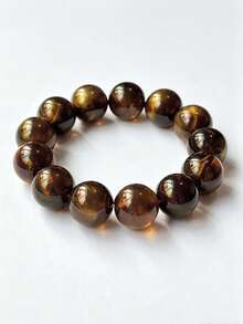 1pc Bohemian Round Bead Faux Agate Exaggerated Minimalist Women's Beaded Bracelet Party Gathering Multicolor-Mixed Color Random - Bracelet - View 14