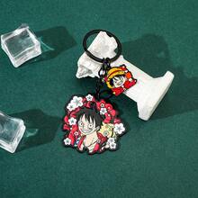 Anime One Piece Keychain, Luffy Zoro Trafalgar Law Metal Enamel Key Ring, Cartoon Character Sakura Pattern Bag Pendant, Cosplay Gift For Anime Fans - Multicolor - View 8