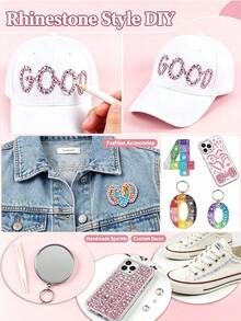 Multi-Color 3mm Resin Rhinestone Set With Precision Tweezers And Craft Glue, Fashion Decoration Suitable For DIY Clothing Accessories, Cups, Fabric Decor - Sets - View 8