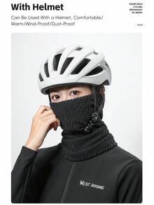 WEST BIKING Masker Bersepeda Termal Musim Dingin Bahan Fleece Tebal Tahan Angin dan Dingin Penghangat Leher Perlengkapan Bersepeda Luar Ruangan - MultiWarna - View 6