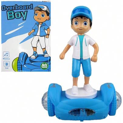 Boneco Overboard Boy Em Pe Com Som E Luz A Pilha Na Caixa