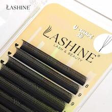 LASHINE 1盒12排 U型 YY 3D 4D 5D U型接睫毛 0.07mm 超柔軟平行預製扇形睫毛 D捲度 多款式 專業沙龍批發 - D - 查看 7