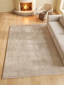 1pc Camel Striped Living Room Rug, Suitable For Kitchen, Dining Room, Bedroom, Room Holiday Decor, Indoor/Outdoor, Office, Lobby, Anti-Slip Doormat, Bathroom Rug, Hallway, Study Gaming Area Rug - Camel - View 7