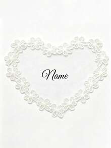 Personalized Bride Name & Date Lace Applique, Custom Wedding Dress Accessory, Custom Bride Name & Date Sew-In Wedding Dress Label, Elegant Lace & Pearl Wedding Dress Accessory, Romantic Bride Keepsake, Perfect Bridal Shower Gift - Multicolor - View 10