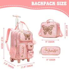 Cute Boy Rolling Backpack With Crossbody Bag And Pencil Case, Back To School Supplies - Boys' Trolley School Bag - View 8