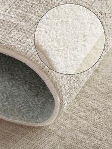 1pc Light Gray Minimalist Living Room Rug, Suitable For Kitchen, Dining Room, Bedroom, Room Holiday Decor, Indoor/Outdoor, Office, Lobby, Non-Slip Doormat, Bathroom Rug, Hallway, Study Gaming Area Rug - Light Grey - View 3