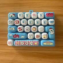 8 Styles Mood Station 26 Mechanical Keyboard Keycap Stress Relief Fingertip Keychain Toy Bag Pendant Gift - Multicolor - View 16