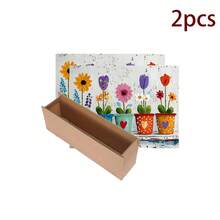 (Hot !!) 1pc Colorful Floral Pattern, 2D Printed Flat Stove Mat, Rubber Non-Slip Heat-Resistant Stove Cover Pad, Suitable For Induction Cooktop, Glass Stove, Multi-Functional Scratch-Resistant Mat, Best Choice For Oven, Washing Machine, Dryer, Kitchen Decor - Multicolor - View 13