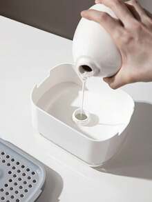 1pc Dish Soap Dispenser With Soap And Cleaning Pad - Compact Kitchen Cleaning Tool, Easy To Clean Design, Efficient Cleaning, Suitable For Home Cooks, Durable Plastic, No Extra Items Needed, Dishwasher Accessory, Modern Kitchen Supplies - A - View 7