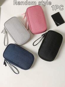 New Creative Portable Power Cable Organizer Bag, USB Flash Drive And Earphone Storage Pouch, Portable Design, Multi-Layer Data Cable Organizer Bag, Suitable For Travel, Business Trip, Office, Study And More - A - View 10