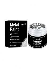 jakehoe Quick Dry Metallic Silver Paint, Anti-Rust Base Coat Primer & Metal Renovation Polish For Pipes, Tools, Gears & Hardware, Railings & Fences, Doors & Windows, Pipes & Brackets, Wheels & Brake Calipers, Car Body & Chassis Parts, Furniture & Lighting, Kitchen & Bathroom Hardware - Multicolor - View 12