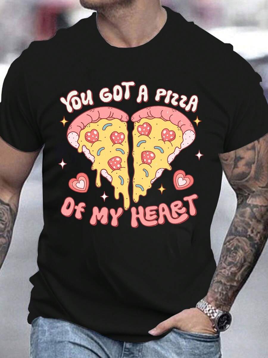 Men T-Shirts - 黑色 - 查看 1