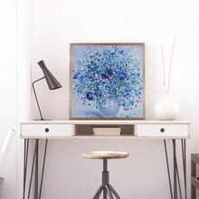1PC DIY 5D Diamond Painting Kit Floral Pattern - Round Full Drill Art Mosaic Craft, Home Wall Decor, Unframed - No Frame - View 4