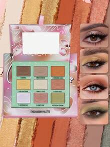 MISSLYN 1pc CINNADREAM Eyeshadow Palette, Matte & Shimmer, Riasan Halloween Ringan dan Tahan Lama, Cocok Sebagai Hadiah Sekolah - #01 - View 10