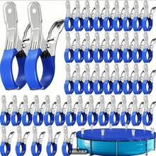 Swimming Pool Cover Clips, Strong Windproof Clips, Suitable For Swimming Pool, Drying Clothes, Quilts And Other Multi-Purpose Clips, Durable Windproof Fixing Device For Securing Swimming Pool Cover - Multicolor - View 2