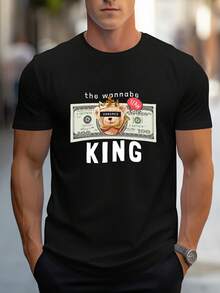 Men's Pure Cotton Short Sleeve T-Shirt Casual Summer Regular Fit Breathable Basic Daily Wear Tee - Black - View 6