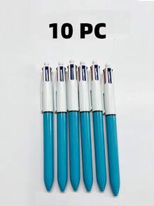 8pcs Multicolor 1.0mm Ballpoint Pens, 4-In-1 Colored Pens, Retractable Cute Nurse Pens, 4-Color-In-1, Suitable For School, Back To School, Students, Nurses, Whiteboard, Office Supplies, Aesthetic Style - Multicolor - View 10