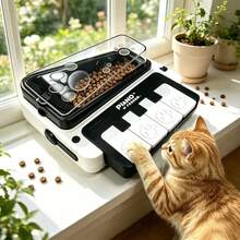 Pet Piano Treat Launcher, Suitable For Dogs And Cats, Indoor And Outdoor Universal Music Toy, With Melody And Bouncing Sound Effects, Christmas Pet Gift - Multicolor - View 7