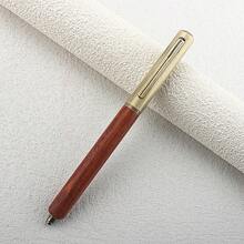 Vintage Wooden Ballpoint Pen Retro Brass Metal Click Ball Pen Natural Wood Body Business Office Writing Gift Pen For Men - 5C27 - View 18